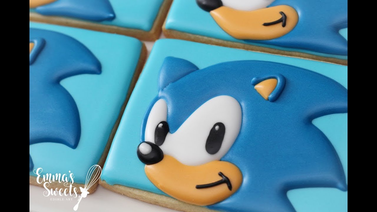 How to Make Sonic the Hedgehog Cookies by Emma's Sweets