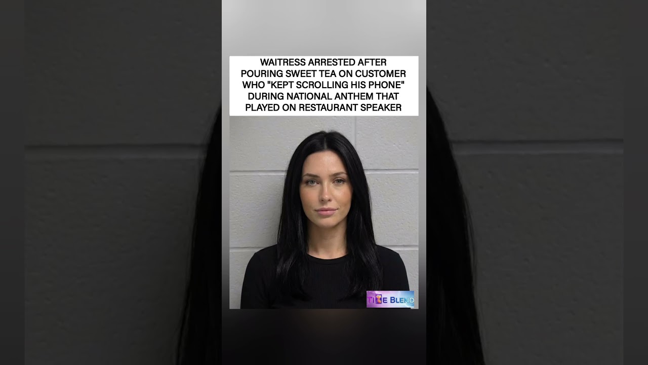 💔Patriotism or battery?Waitress arrested after anthem incident 🤯🗣️#ViralArrest #viral #yosho #shorts