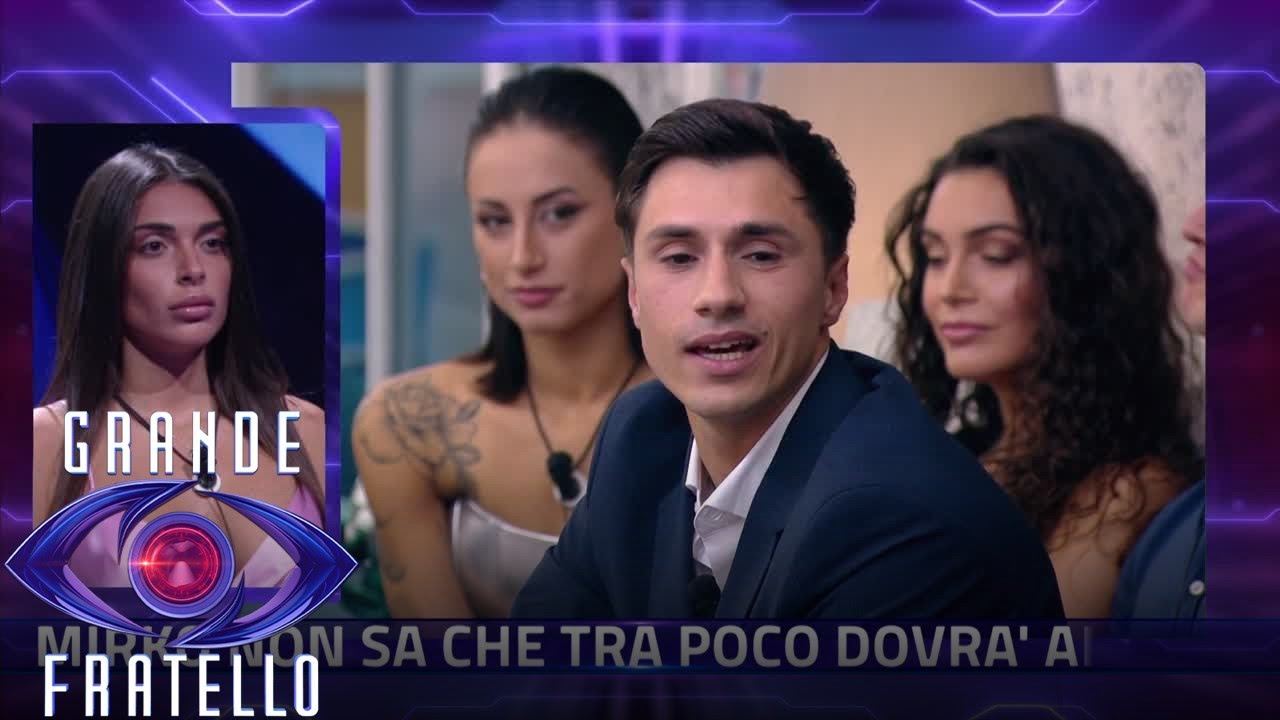 Grande Fratello - Mirko Brunetti tra Anita Olivieri e Angelica Baraldi