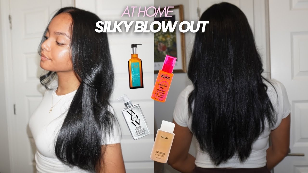 AT HOME Silk Press Routine + Product Recommendations 