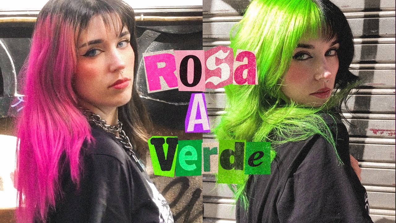 Cambio RADICAL de Pelo: Verde neon | Drew Tuá
