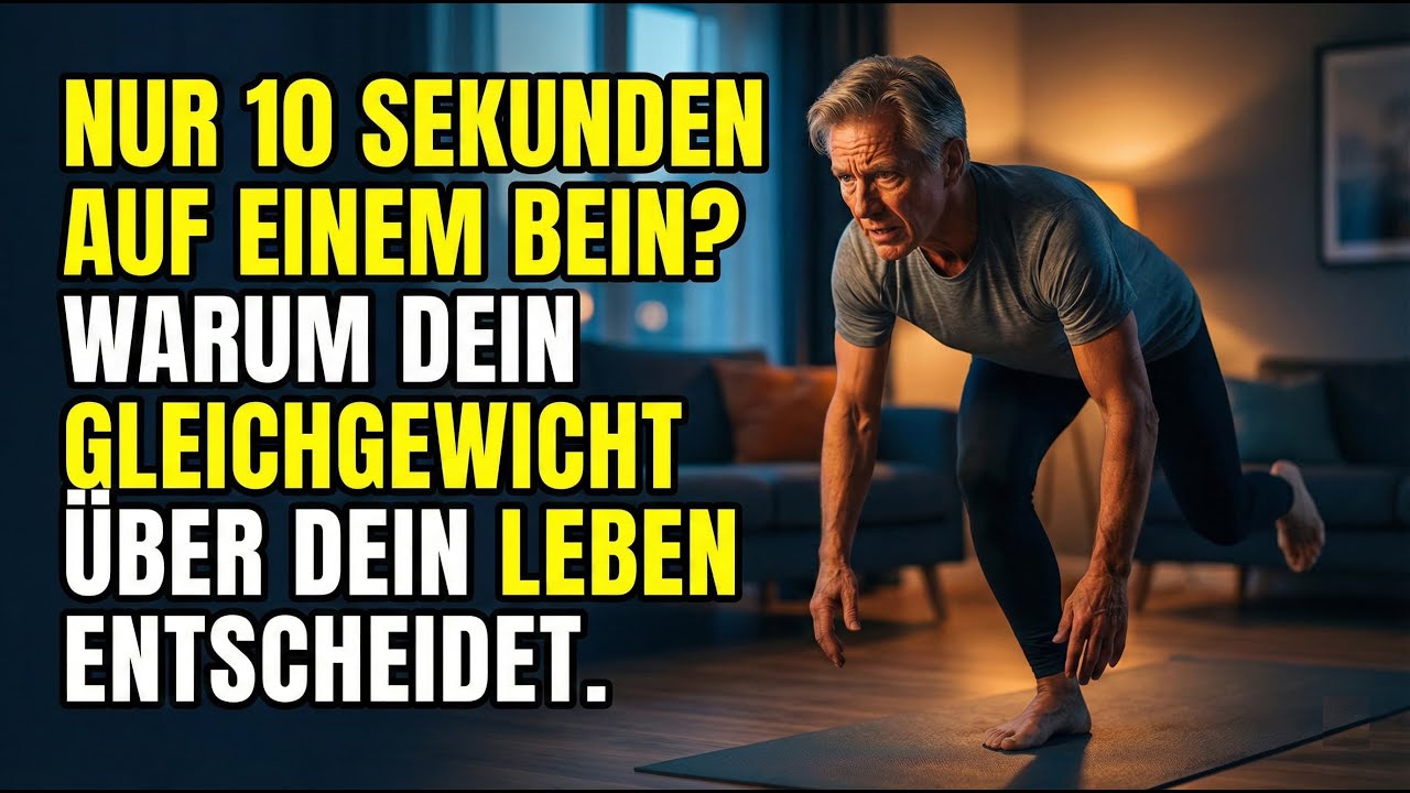 Nur 10 Sekunden auf einem Bein? Warum dein Gleichgewicht über dein Leben entscheidet.