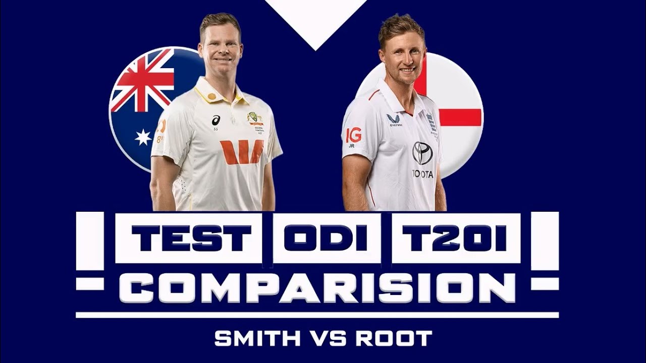 Joe Root vs Steve Smith | Career Comparison | Test, ODI & T20 Stats Analysis