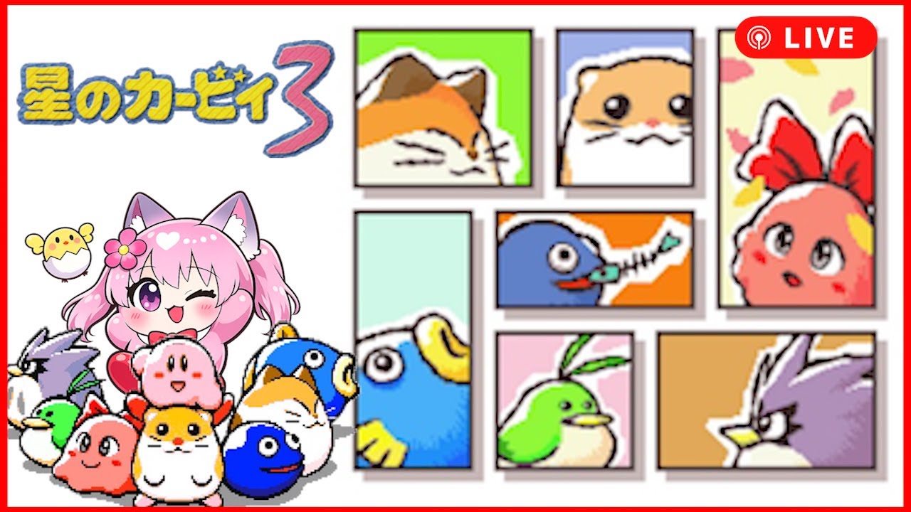 【星のカービィ3】完全初見！カービィたちとの大冒険がはじまるよ！🌟#１