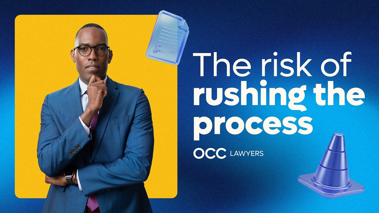 The risk of rushing The process