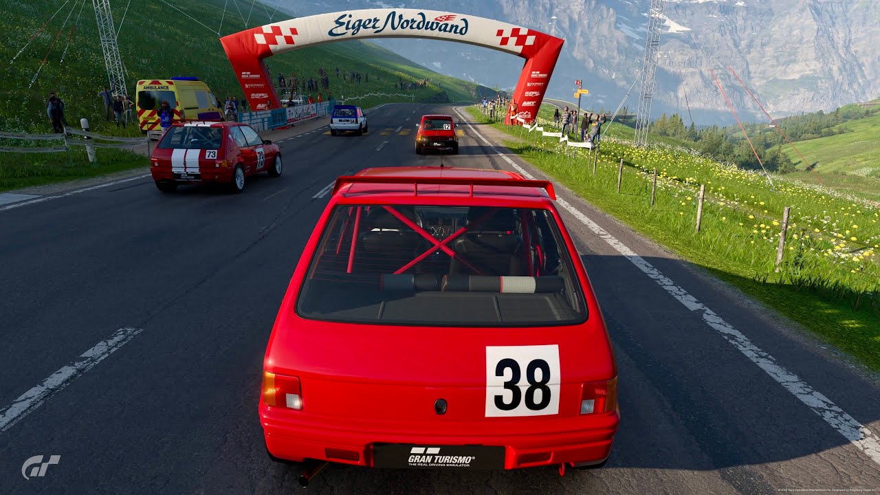 Gran TURISMO 7™ The GTI 🇨🇭 Eiger Nordwand. Peugeot 205 GTI '88. GT7 Power Pack PS5