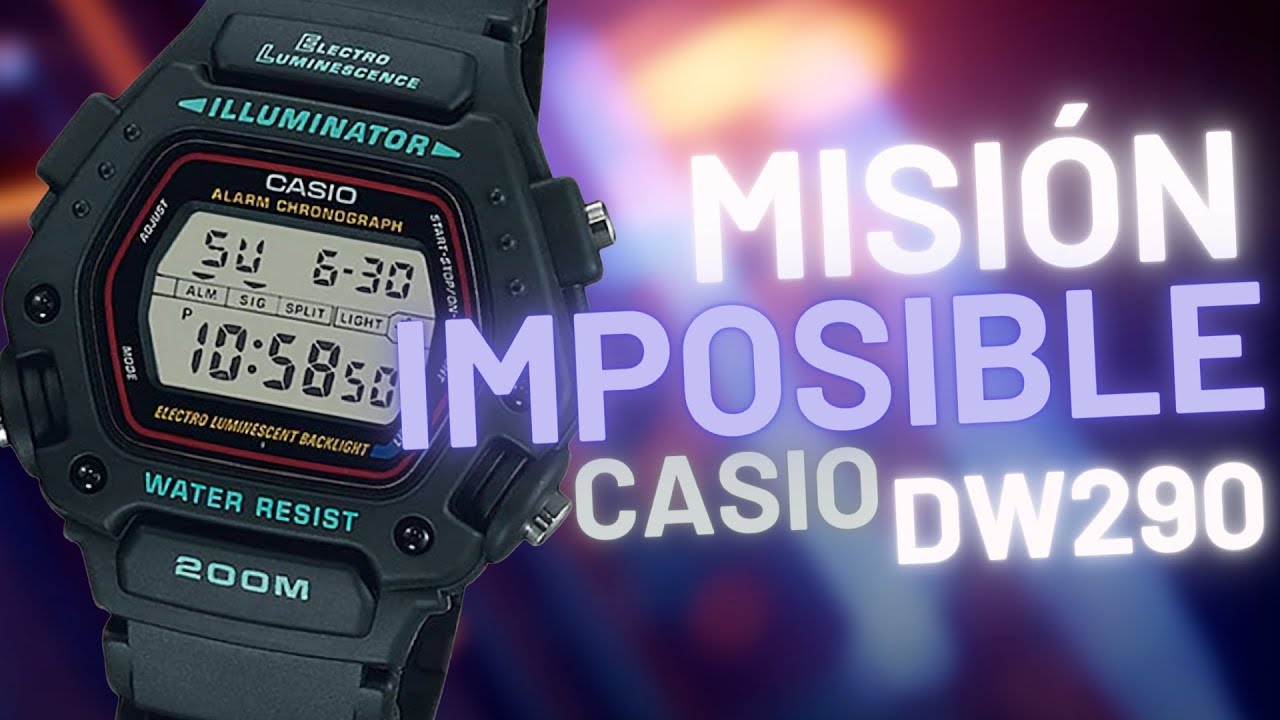 MISIÓN IMPOSIBLE: El reloj digital Casio DW290 que usó Ethan Hunt
