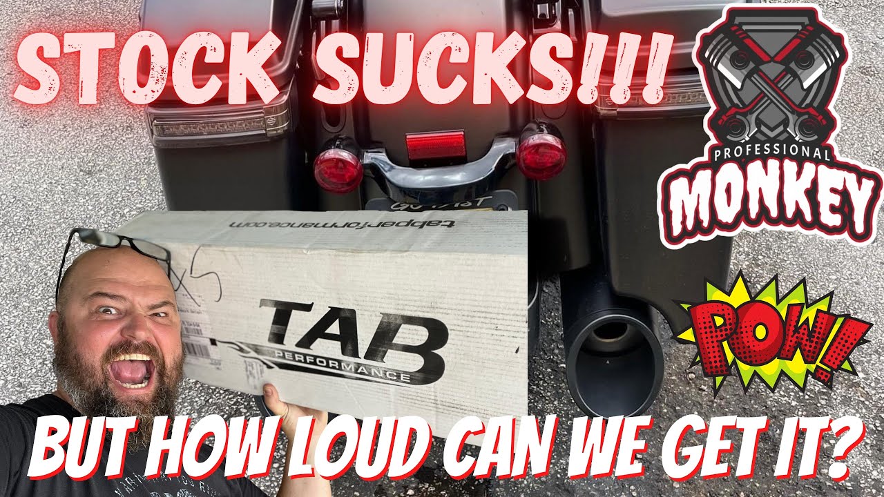 50 Cal Tab Performance Zombie Baffles on a 114 Harley-Davidson Road Glide! Loud with just slip-ons?