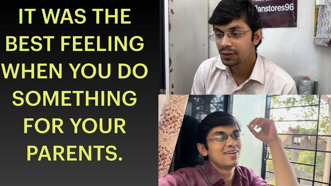 It was the best feeling when you do something for your parents!!!!