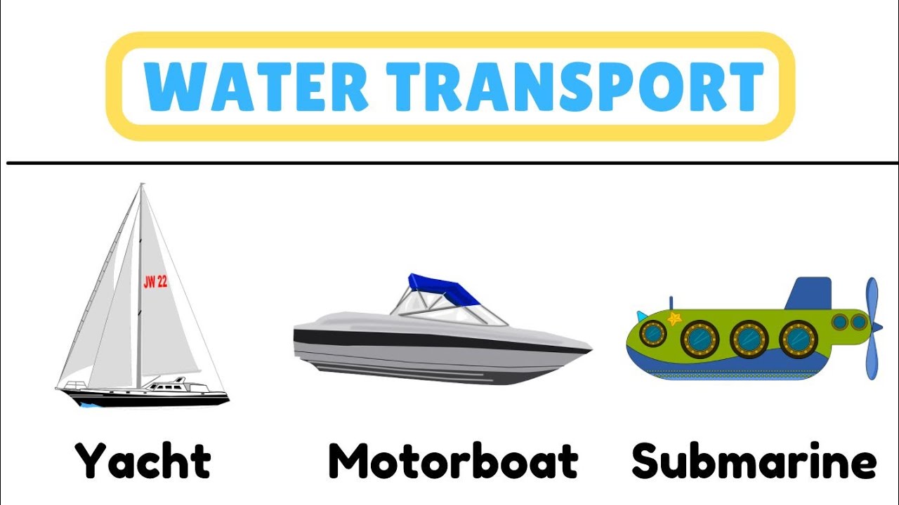 Learn water Transport/Learn water Transportation for kids.