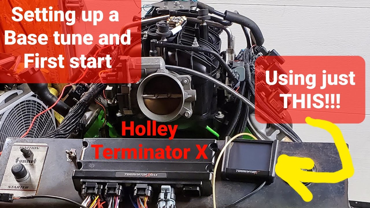 Holley Terminator X Base Tune и первый запуск