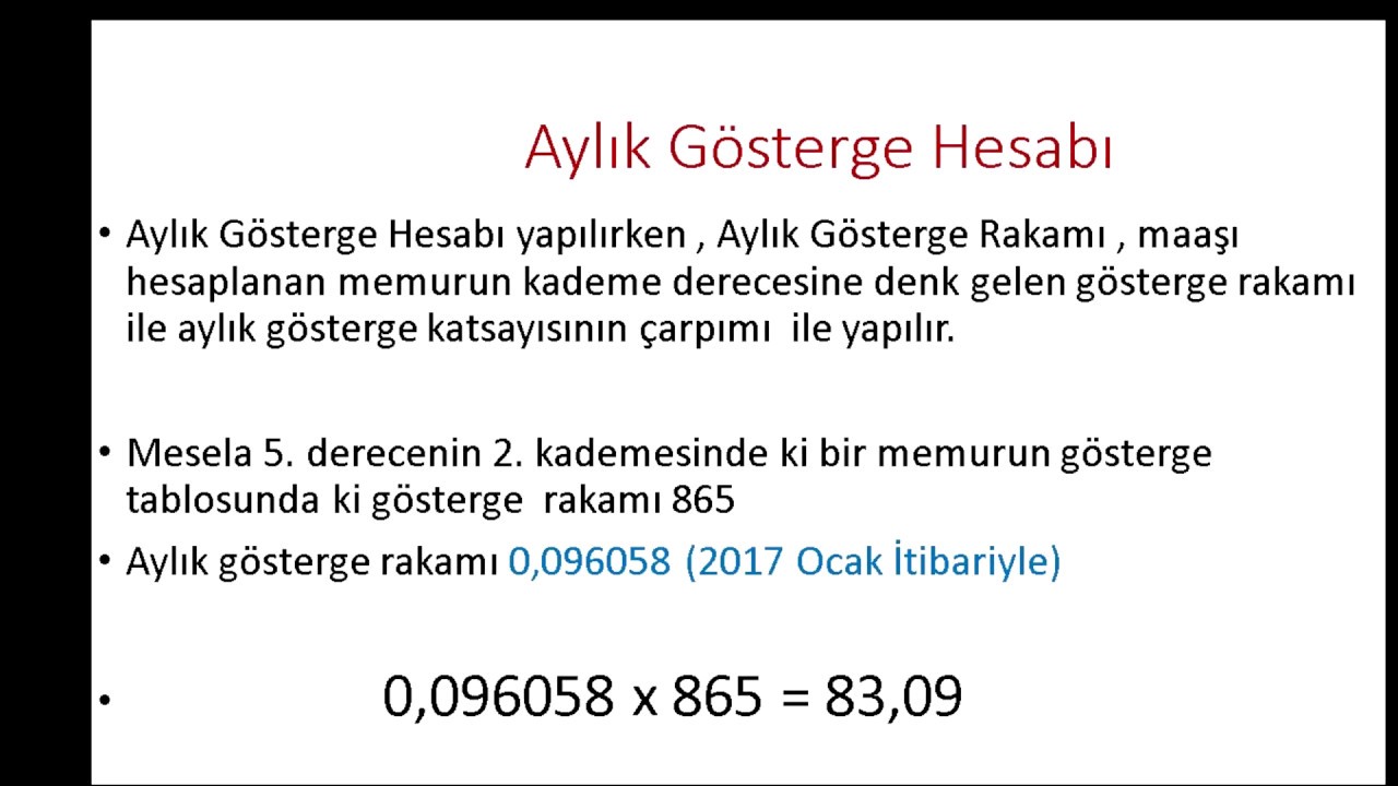 Maaş Hesaplama (Memur maaşı hesaplama )