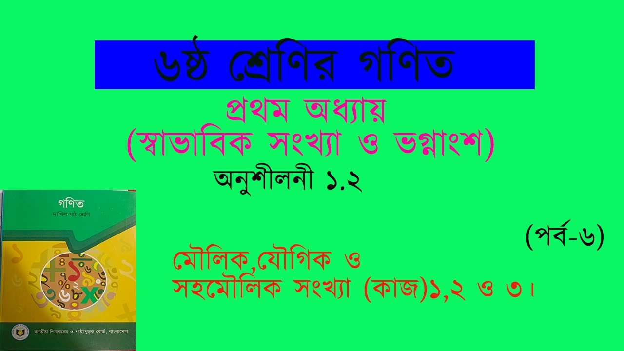 মৌলিক,যৌগিক,সহমৌলিক  সংখ্যা চেনার উপায় ও  বিভাজ্যতা করার নিয়ম।