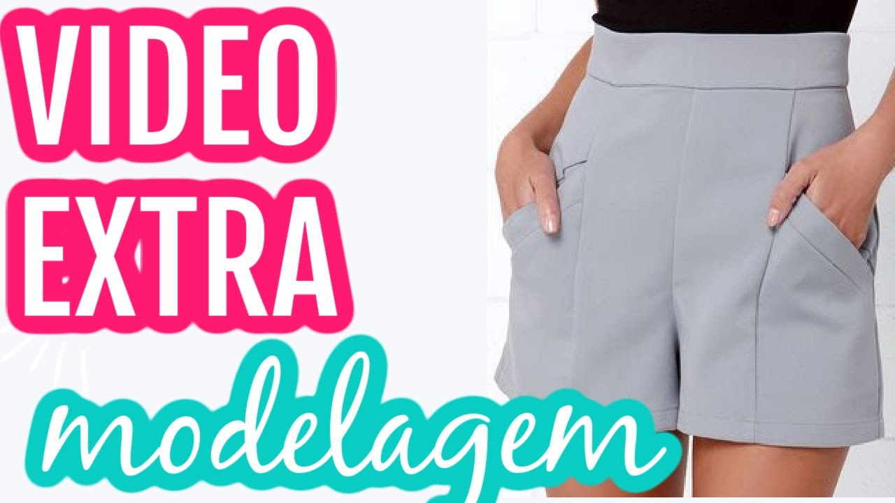 SHORTS COM BOLSO NO RECORTE