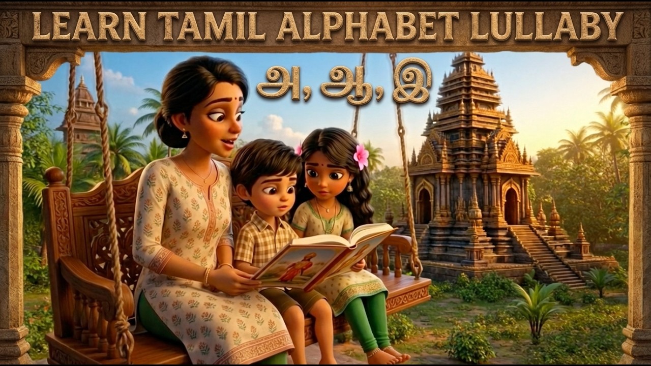 Learn Tamil Alphabet Lullaby | அ ஆ இ உயிர் எழுத்துக்கள் |  Tamil ABC | Kids Tamil Song | AC TV TAMIL