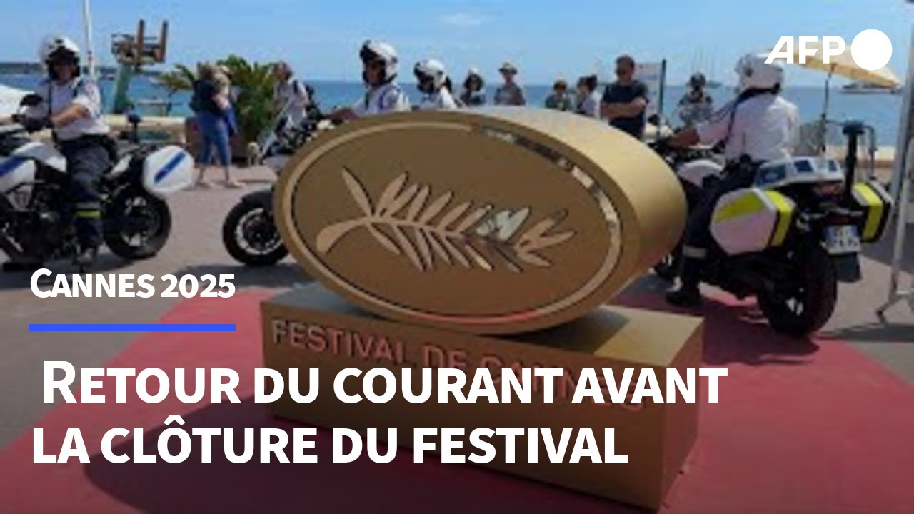Coupure d'électricité à Cannes au dernier jour du festival, la cérémonie de clôture préservée | AFP