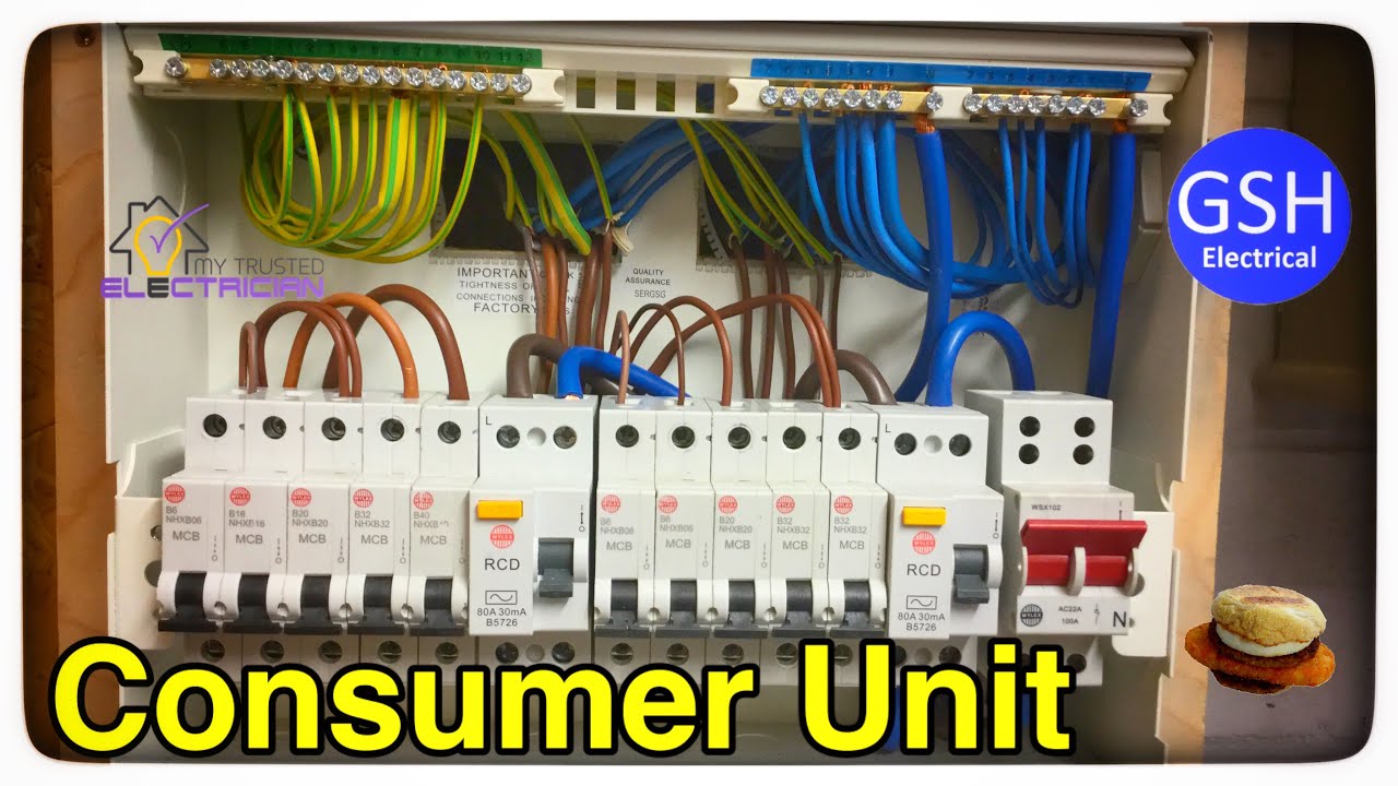 Step by Step How to Connect up a 10 Way Wylex Dual RCD Consumer Unit (Fuse Box) By Luke Wichard