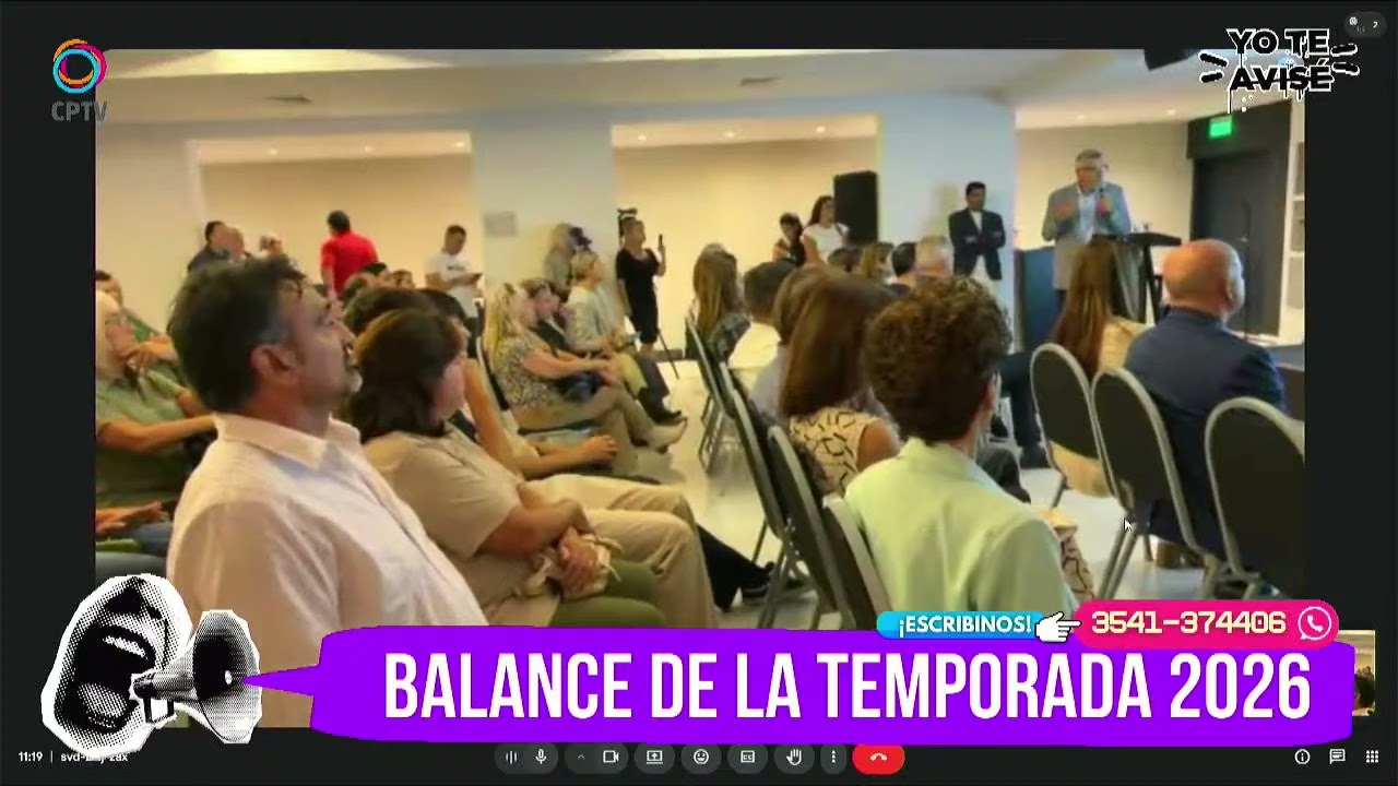 CONFERENCIA SOBRE EL BALANCE DE TEMPORADA DE VILLA CARLOS PAZ