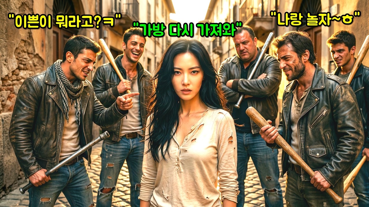 유럽 광장에서 한국 할머니 가방을 털고 비웃은 소매치기들, 하지만 그들은 몰랐다 하필 할머니의 손녀가 707특임대 전설의 그녀라는 것을...
