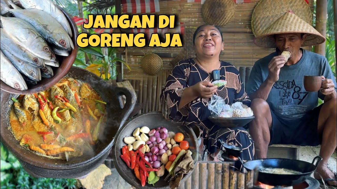 NENG PASAR TUKU IWAK || HARI INI MASAK IKAN BUMBU KUNING || BELI JAJANAN PASAR