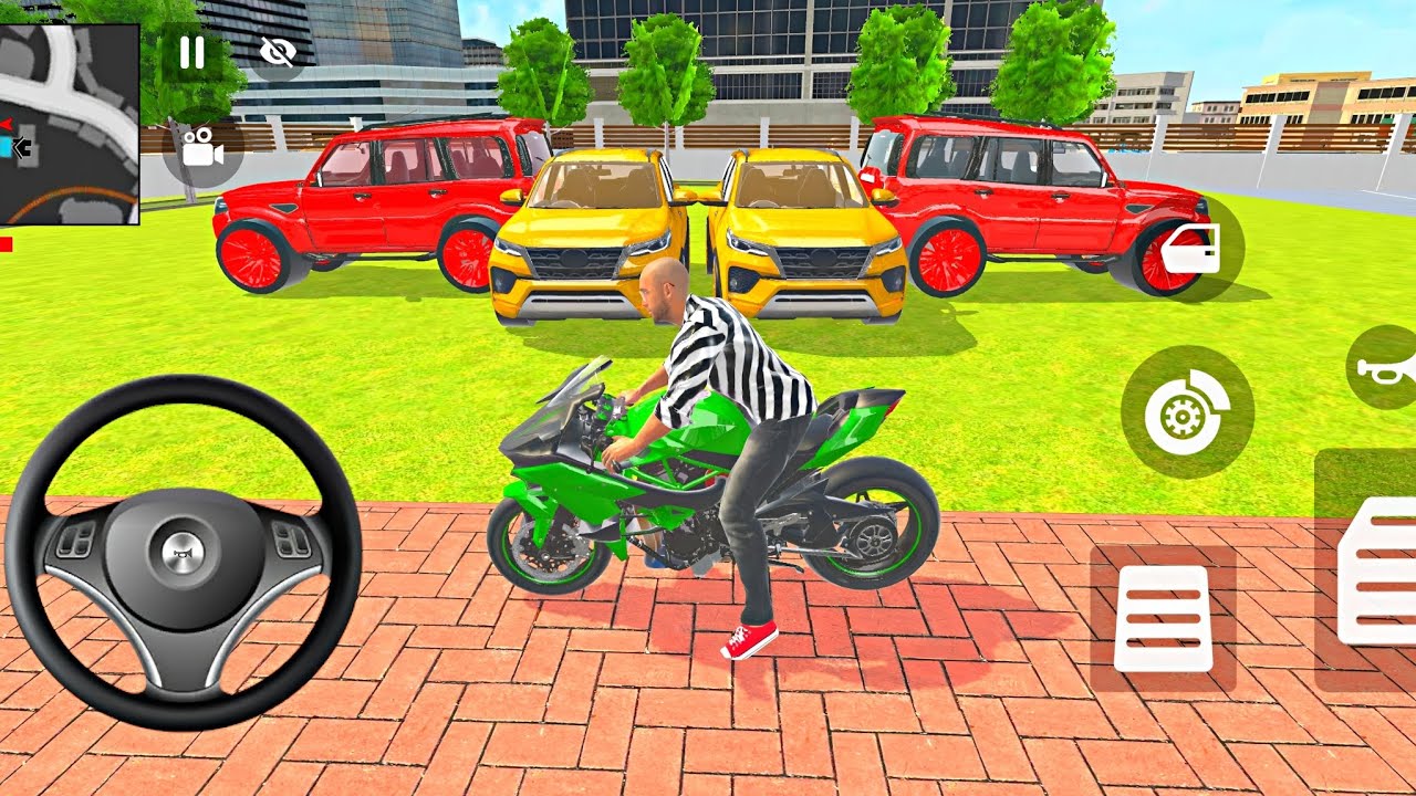 🤩Car bike game*Franklin ordered an Indian scorpio and Fortuner in the game 🎮 ninja h2r🚨