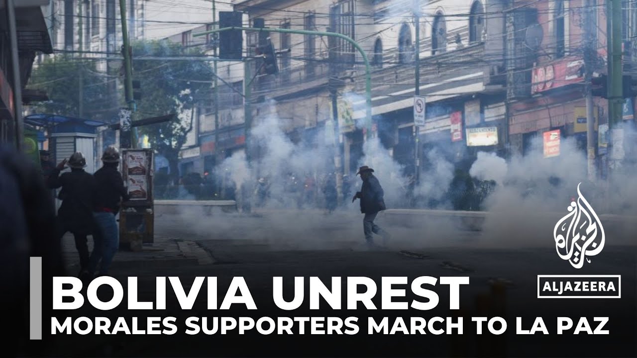 Bolivia's political crisis: Morales supporters march to La Paz, clashing with Arce's loyalists