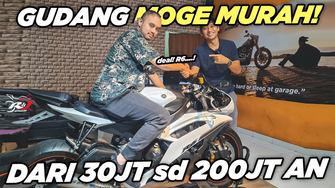 Gudang Moge Murah!! Banyak Moge murah di RnJ Motosport Duren Tiga yang harganya bener bener Ajaib!!
