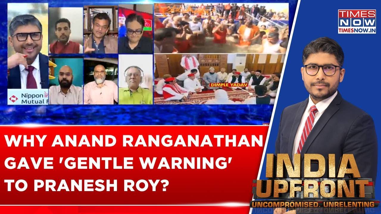 Anand Ranganathan's 'Gentle Warning' Leaves Times Now's Pranesh Roy With Smile, Says... | WATCH