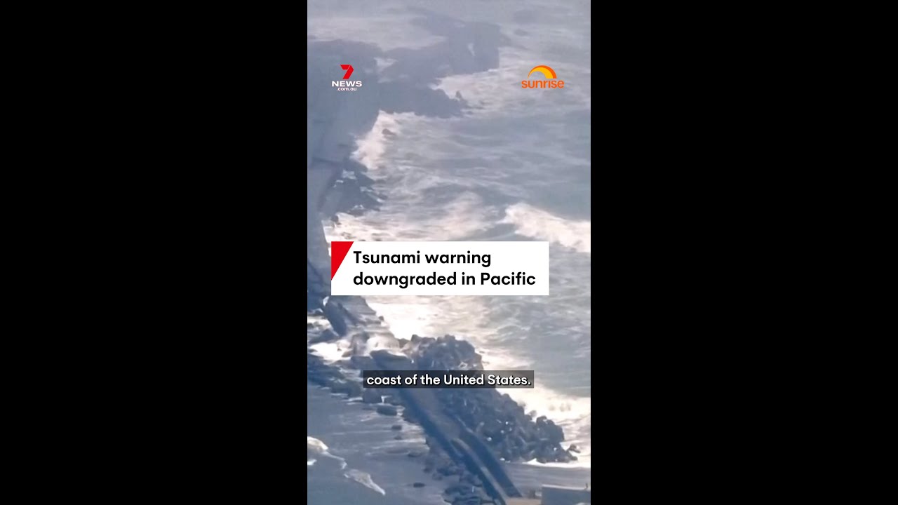 Tsunami warning downgraded in Pacific