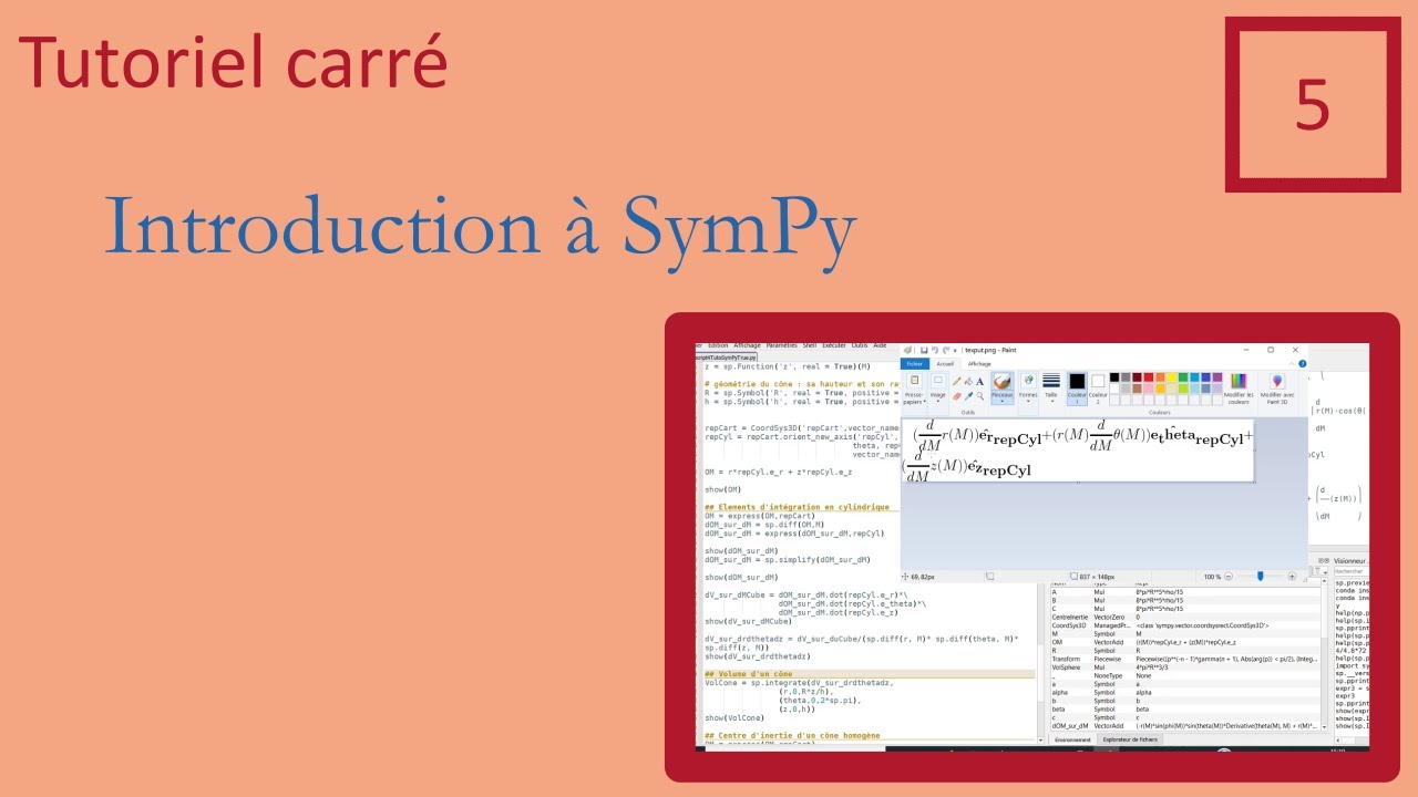 TC#5 : Premiers pas avec SymPy