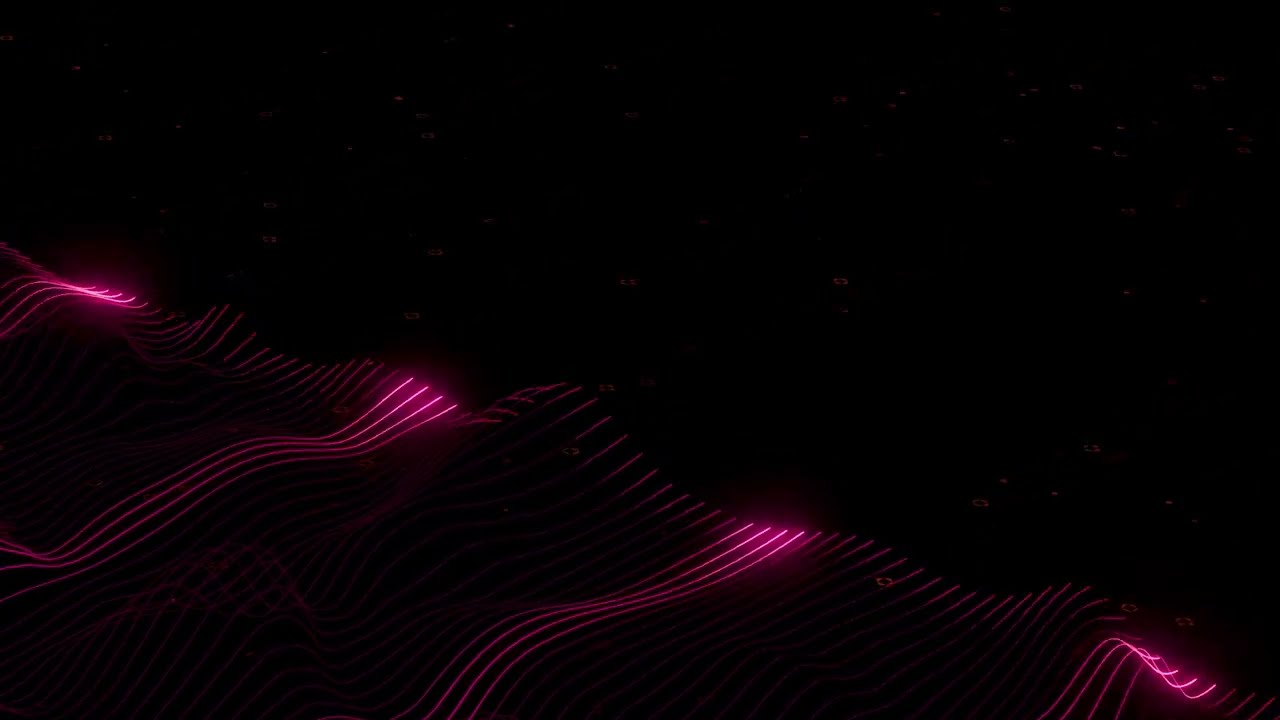 Rippling Lines scanning over geometry to create a landscape - 4K 60 FPS Wallpaper loop :D slow smoov