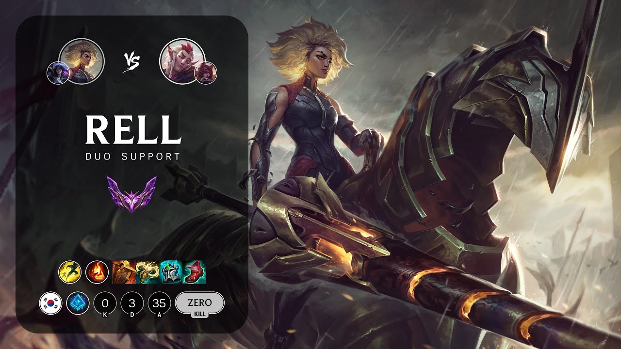 Rell Support vs Rakan - KR Master Patch 13.22
