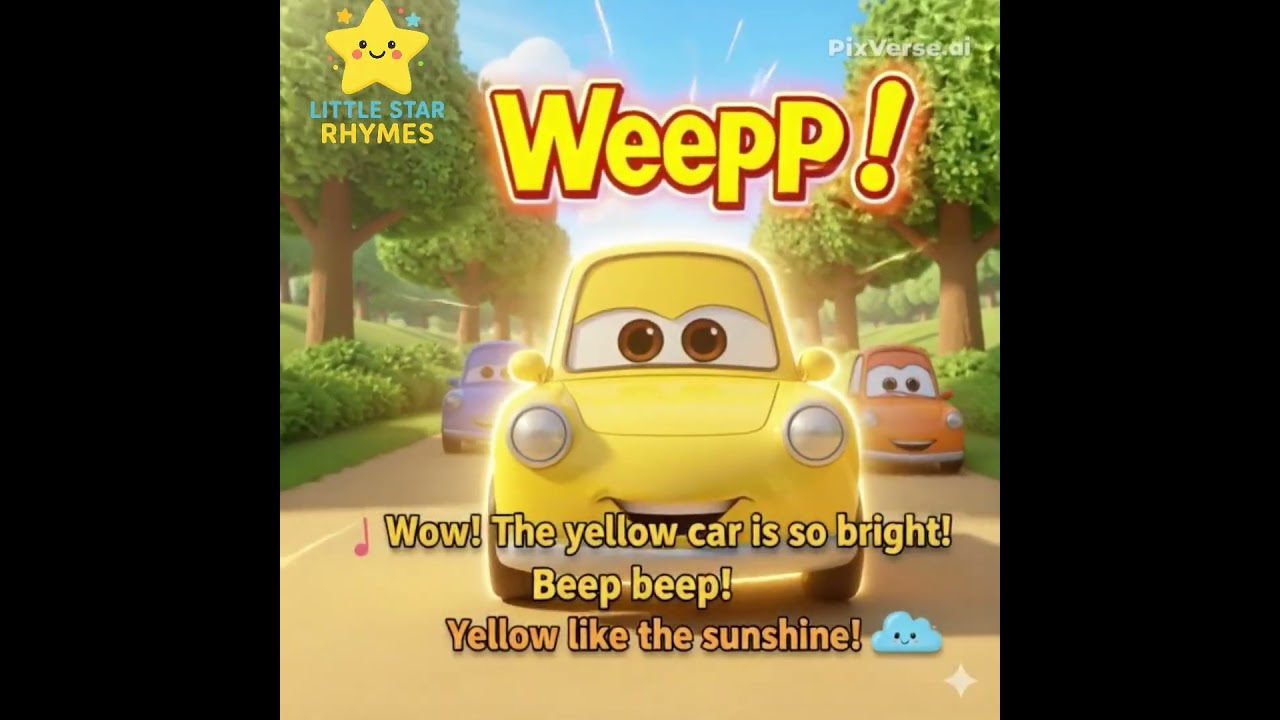 Color Cars Parade 🚗🌈 | Fun Rhymes & Colors for Kids | Learning with Cars #ai #kids