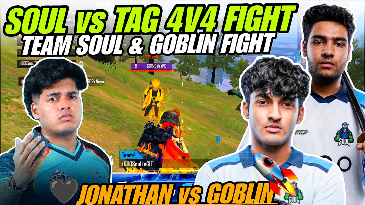 SOUL Nakul & Legit is Getting Ready For ENC 🇮🇳 Goblin vs Jonathan 🔥 iQOOSouL vs TAG 4v4 ✅ S8UL EWC