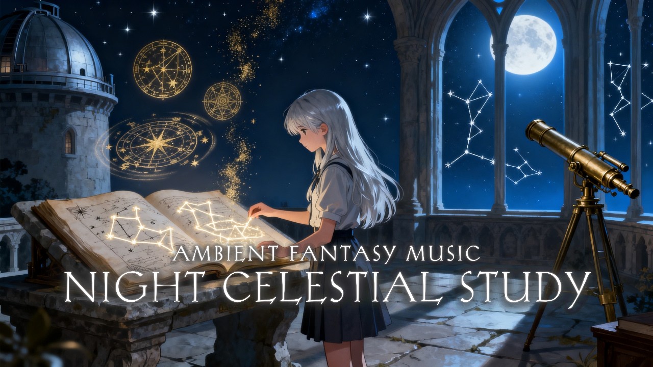 POV : You're A Student in Academy of Magic Studying Stars 🌙 | Fantasy Study Music for Focus
