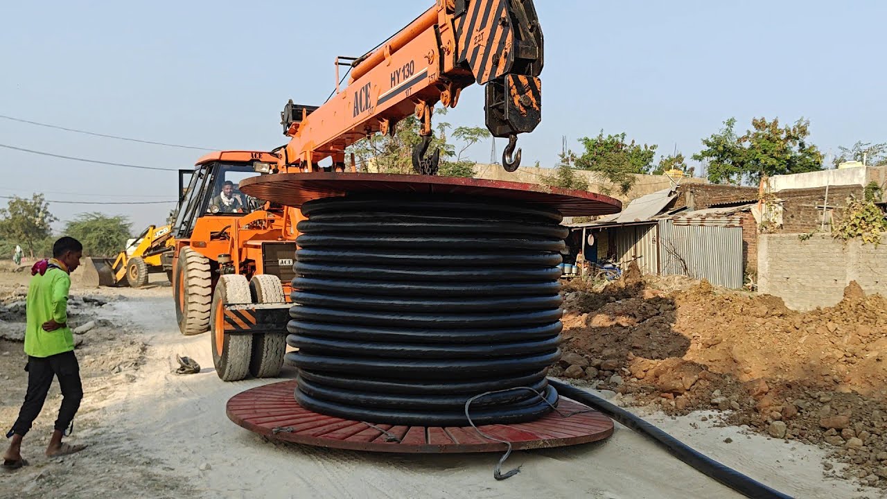 ACE 130HY HYDRA CRANE CABLE DRUM WORK.