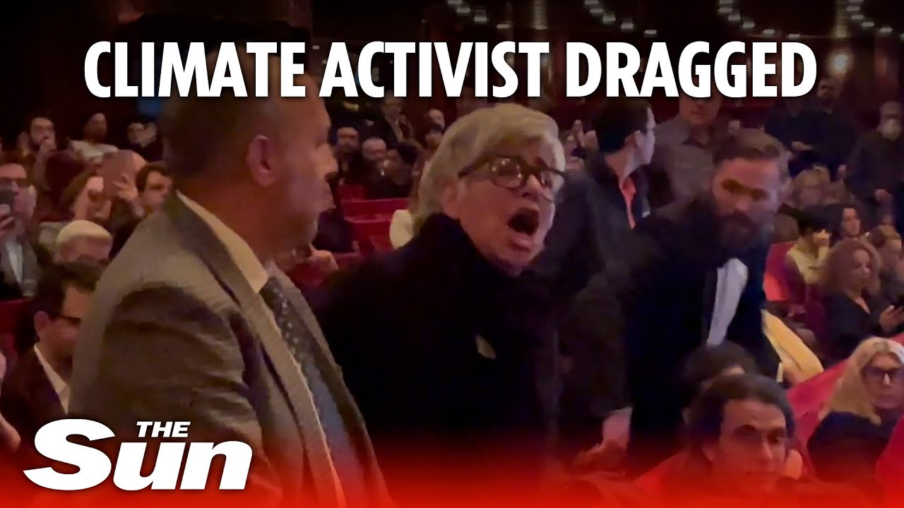 Extinction Rebellion activist DRAGGED after disrupting Met Opera performance