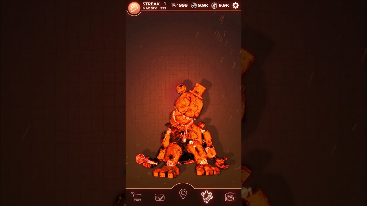 Scorching Withered Golden Freddy FNaF Workshop Animation