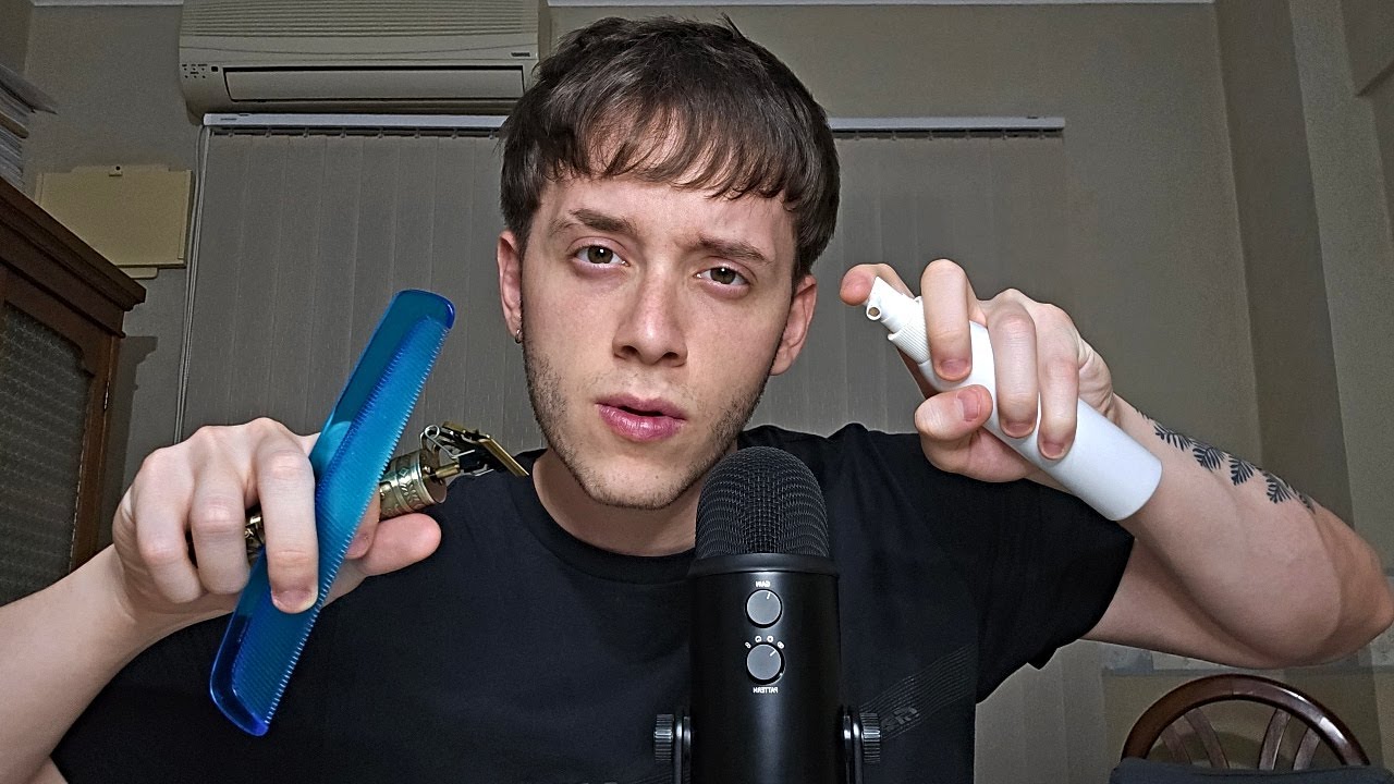 ASMR Peluquero Profesional 💇‍♂️Cortandote el cabello