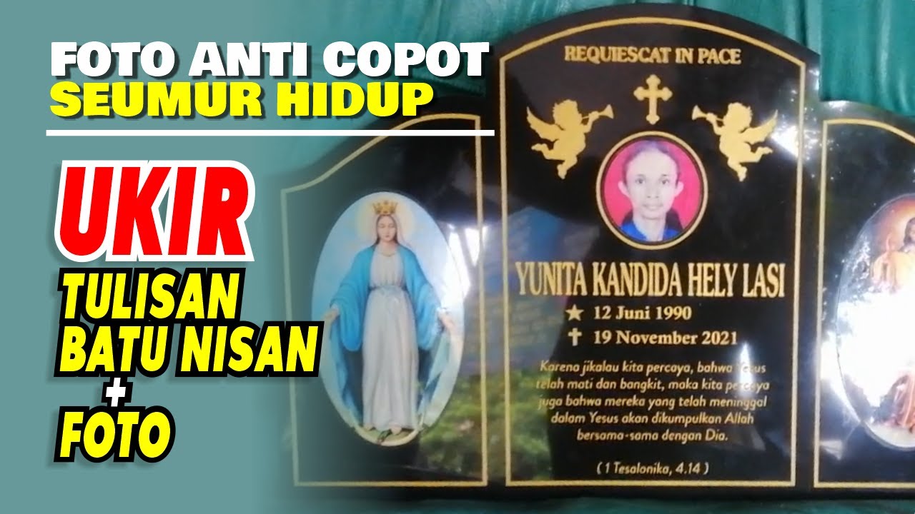 CARA UKIR BATU NISAN DENGAN FOTO | CARA MEMBUAT BATU KUBUR DENGAN FOTO