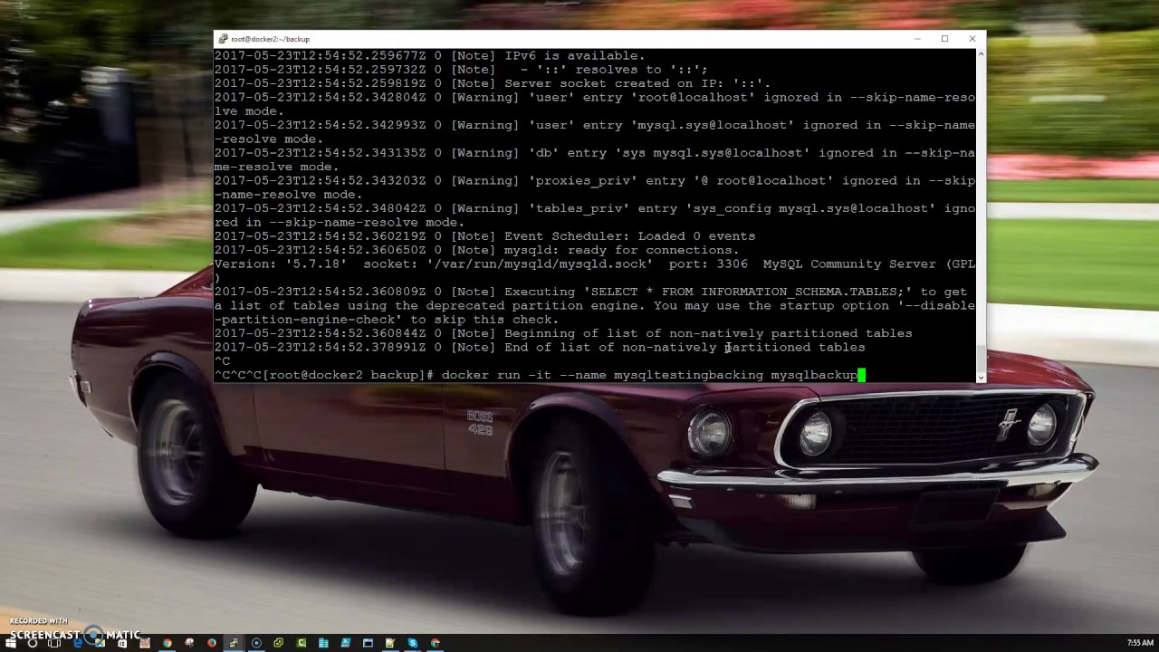 How to restore a Docker Container