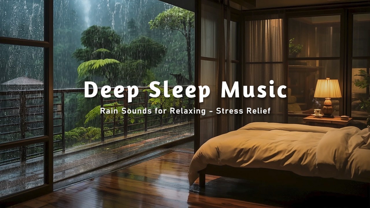 Deep Sleep and Meditation Music – Relaxing Piano with Rain Sounds for Feeling Empty in a Quiet Night