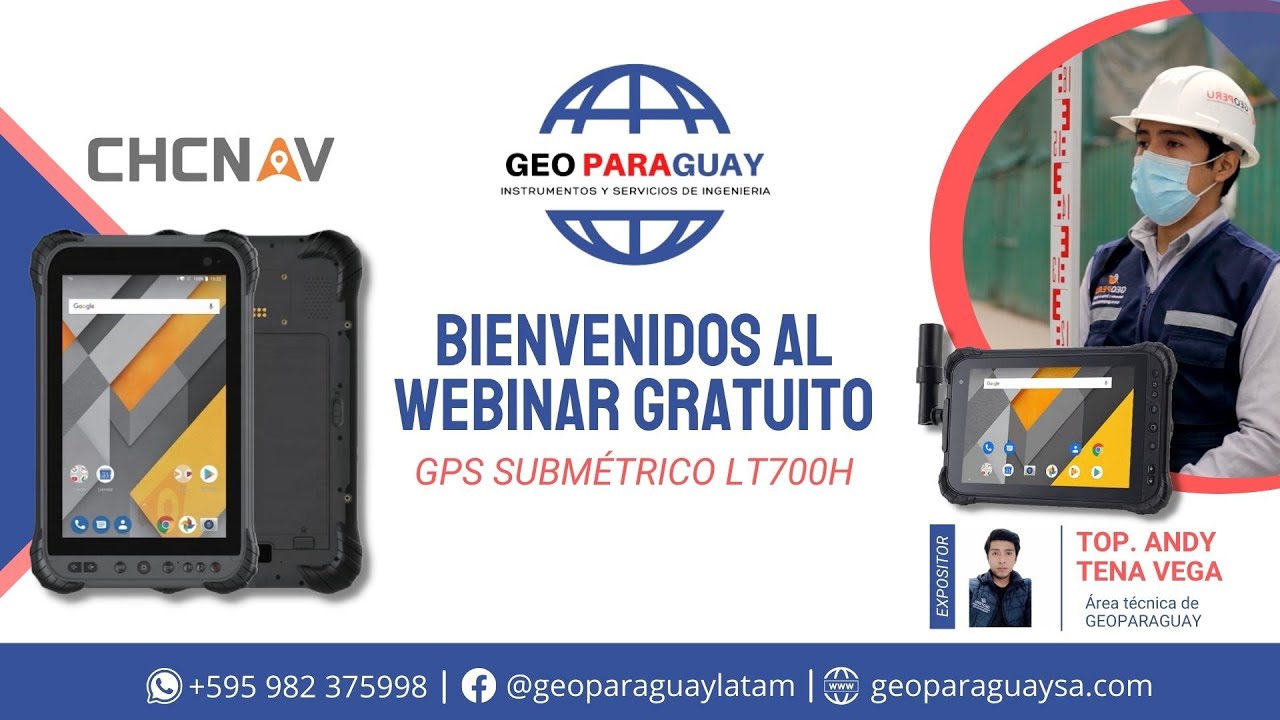 GPS SUBMÉTRICO EN PARAGUAY - CHCNAV LT700H - WEBINAR EN PARAGAGUAY - GEOPARAGUAY