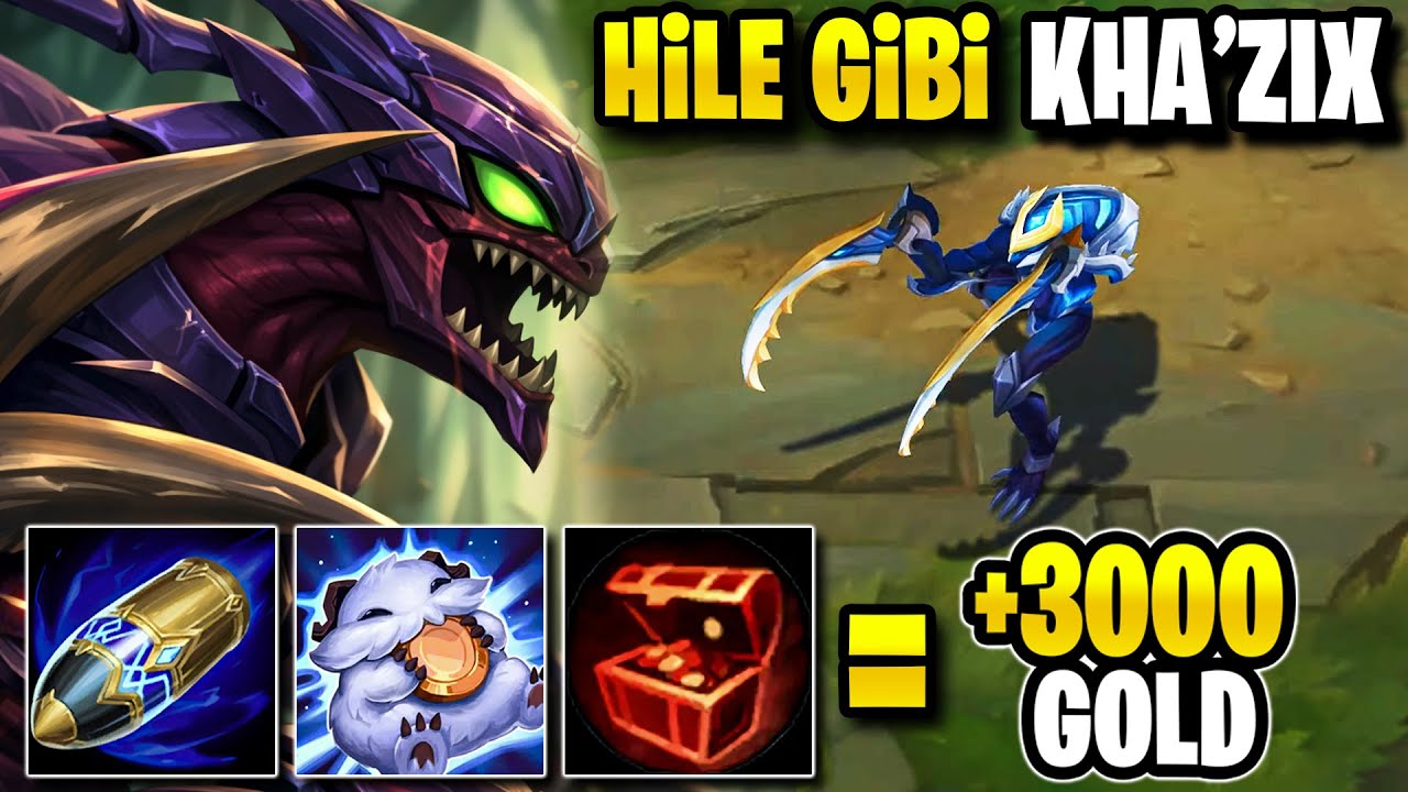 BU TAKTİKLE KHA'ZIX MAÇ KAYBETMEZ! (Sadece Rünlerden 3000 GOLD) | KassadinsCreed