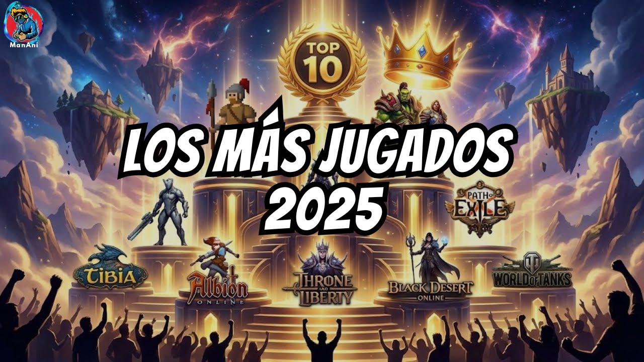 💥TOP 10 MMORPG MÁS JUGADOS DURANTE 2025⚔️