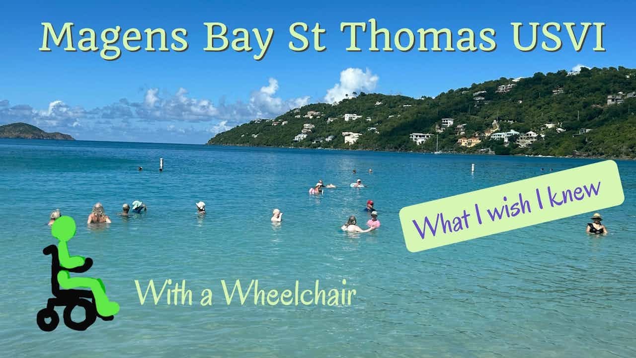 Visiting Magens Bay St Thomas USVI with a wheelchair