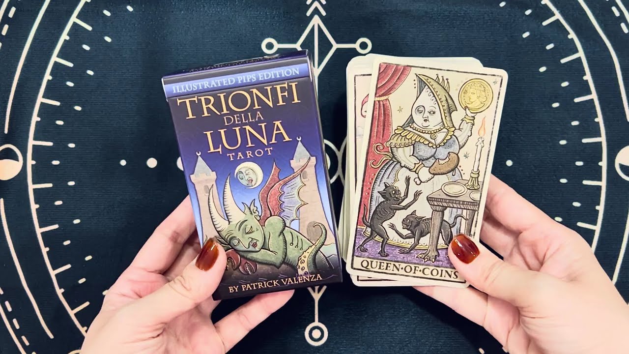 Review bộ bài | Trionfi Della Luna Tarot (Illustrated Pips Edition) | Unboxing & flip through