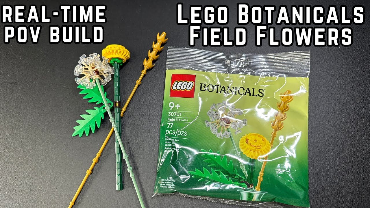 Lego Real-Time POV Build | Botanicals Field Flowers GWP Polybag Set 30701