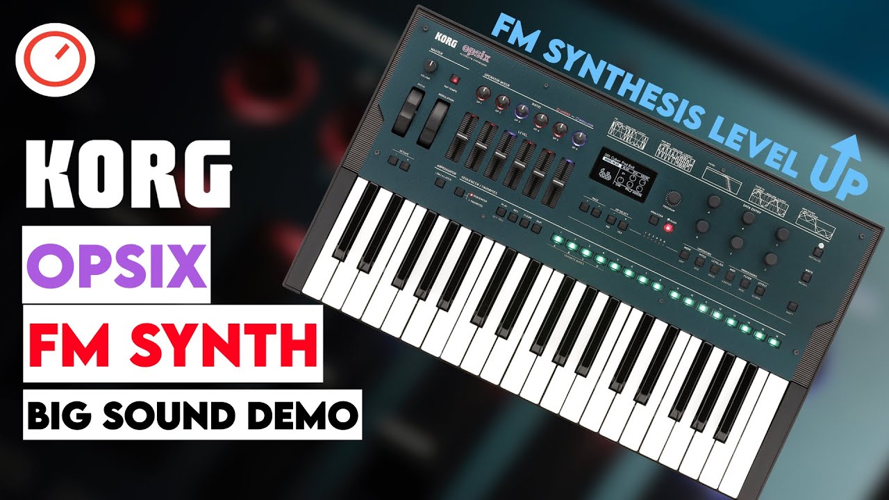 KORG OPSIX FM Synthesizer Big Explorative Sound Demo (No Talking)