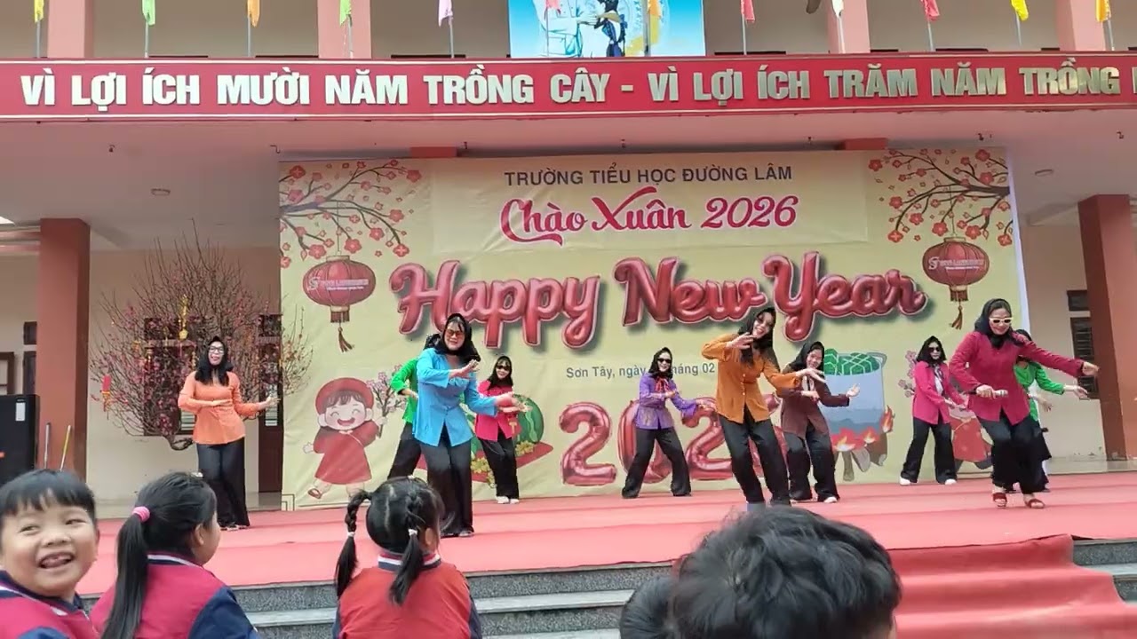 Chào xuân 2026 của trường Tiểu học Đường Lâm 